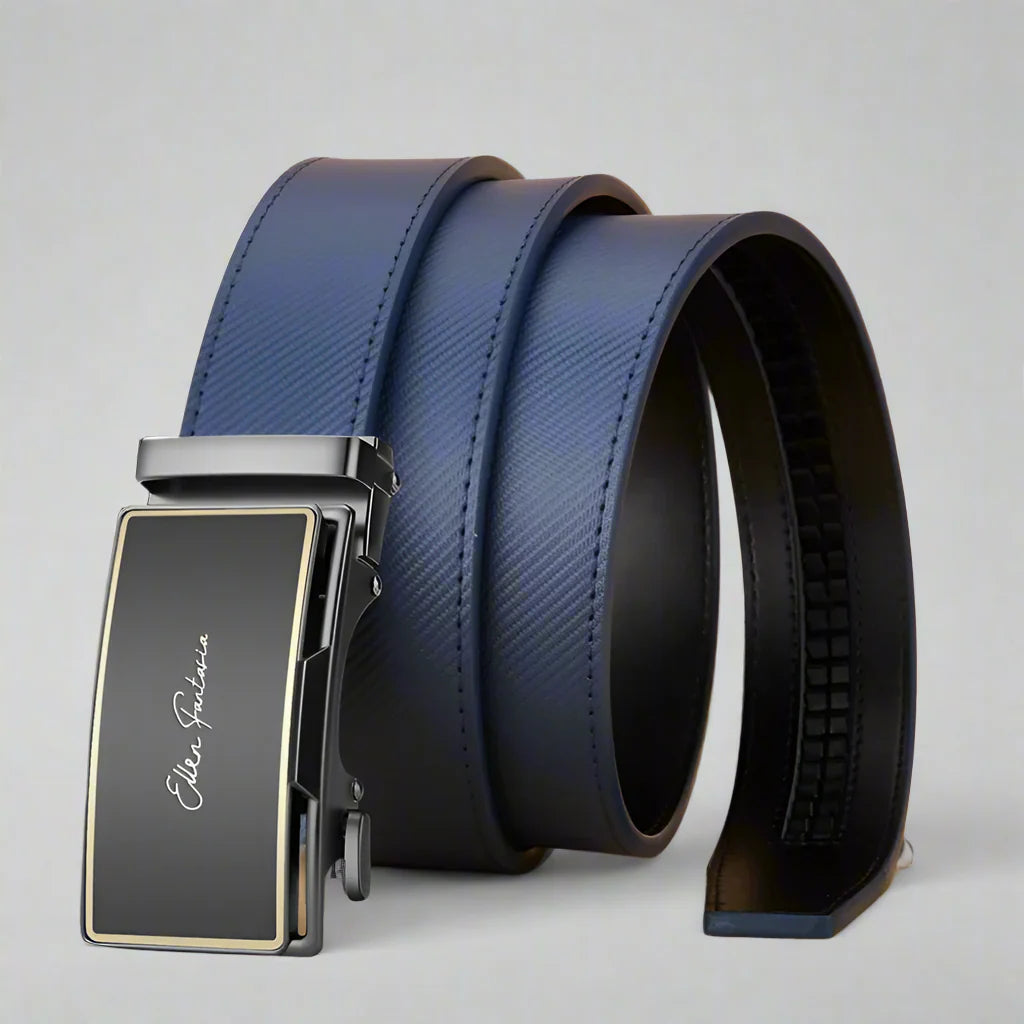 Orion Striped Leather Belt