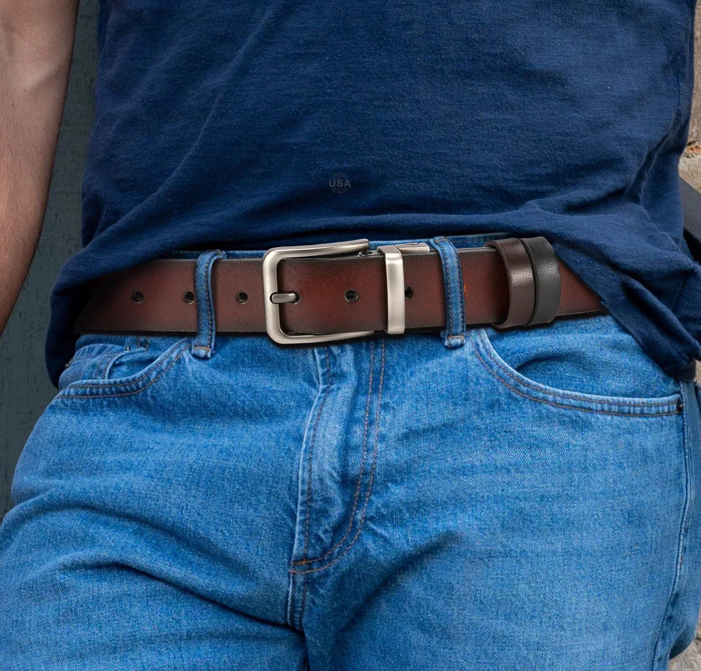 Vault Ratchet Leather Belt