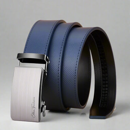Orion Striped Leather Belt